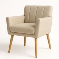 Poltrona para Sala Decorativa Bibi Confortável Reforçada Suede