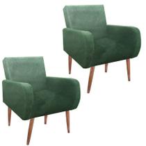 Poltrona Para Sala Decorativa Liz Pés Em Eucalipto Verde Poltrona Para Sala Decorativa Liz Pés Em Eucalipto Verde