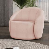 Poltrona para Sala Decorativa Orgânica Lua Bouclê D03 - D'Rossi