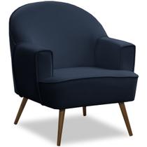 Poltrona para Sala Decorativa Pés Palito Pérola