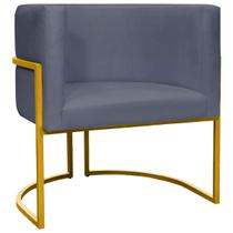 Poltrona para Sala Luna Suede Cores Base Ferro DOURADA Poltrona para Sala Luna Suede Cores Base Ferro DOURADA