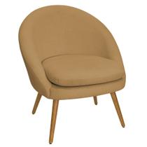Poltrona Para Sala Rafa Pés Palito Castanho Bouclé Camel - Nexta Casa Poltrona Para Sala Rafa Pés Palito Castanho Bouclé Camel - Nexta Casa