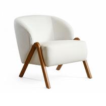 Poltrona Para Sala Vinci Bouclé Off White - Nexta Casa Poltrona Para Sala Vinci Bouclé Off White - Nexta Casa