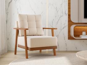 Poltrona Parma Decorativa para sala de estar - Moderna