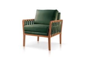 Poltrona Perla Veludo Verde Sala Estar Design Moderno Confortável Poltrona Perla Veludo Verde Sala Estar Design Moderno Confortável
