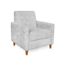 Poltrona Pérola Linho Rustico Grigio - Lucadi Home Poltrona Pérola Linho Rustico Grigio - Lucadi Home