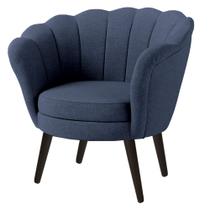 Poltrona Pétala em Linho Premium 11-Azul Poltrona Pétala em Linho Premium 11-Azul