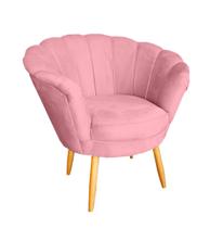 Poltrona Petala Girassol De Decoração Confortável Para Recepção - Veludo - Sv Decor