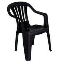 Poltrona plastica mor preta