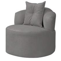 Poltrona Plaza Conceito Orgânico Bouclê Cinza
