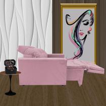 Poltrona Pra Extensão De Cílios Com Apoio Para os Pés Modelo Cris