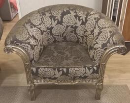 Poltrona Prata Estampada Poltrona Prata Estampada