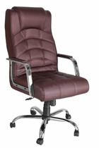 Poltrona Presidente Base Cromada Linha Lyon Vermelho Poltrona Presidente Base Cromada Linha Lyon Vermelho