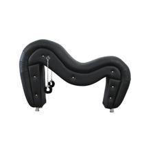Poltrona Preta Cavalinho com Algemas e Pegador Lateral Tantra Chair Tapeçaria Parrilha