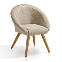 Poltrona Pufes de Luxo Para Salão e Manicure Suede / Veludo