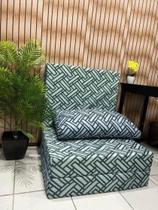Poltrona/Puff/Colchao 3 em 1 Com Travesseiro Solteiro 78x190x13 Ortobom