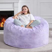 Poltrona Puff Hobestluk 112x112x61 cm Plush Roxo Poltrona Puff Hobestluk 112x112x61 cm Plush Roxo