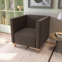 Poltrona Ravena Kappesberg Suede Café Poltrona Ravena Kappesberg Suede Café