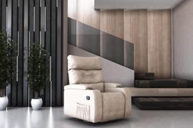 Poltrona Recl. MX66 Commander Corano Bege F290 Matrix Poltrona Recl. MX66 Commander Corano Bege F290 Matrix