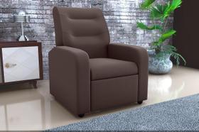 Poltrona Reclinável Classic Suede Marrom B256 - Matrix Poltrona Reclinável Classic Suede Marrom B256 - Matrix