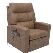 Poltrona Reclinável com Pés em PVC Dubai JW Poltrona Reclinável com Pés em PVC Dubai JW