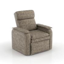 Poltrona Reclinável Comfort Camurça Bege