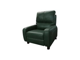 Poltrona Reclinável de Couro Doral com Mecanismo Way Green Bicolor - Mempra Design