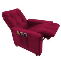 Poltrona Reclinável Do Papai & Mamãe Confort Vermelho