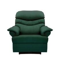 Poltrona Reclinável Elétrica Confortável Suede Verde Militar Poltrona Reclinável Elétrica Confortável Suede Verde Militar