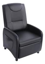 Poltrona Reclinável Essencial Poliuretano Até 150kg - Cannes Preto Poltrona Reclinável Essencial Poliuretano Até 150kg - Cannes Preto