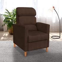 Poltrona Reclinável Gisele Para Amamentação Suede Conforto Sala Quarto