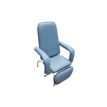 Poltrona Reclinável Hospitalar Descanso Standard Azul Céu Perfil Preto