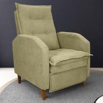 Poltrona Reclinável Leeds Boucle Oliva Poltrona Reclinável Leeds Boucle Oliva