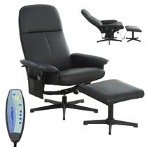 Poltrona Reclinável Massageadora Aquecimento Apoio Pés Cadeira Papai Relaxante Preta Importway Iwm02 Poltrona Reclinável Massageadora Aquecimento Apoio Pés Cadeira Papai Relaxante Preta Importway Iwm02