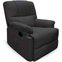 Poltrona Reclinável Massageadora material sintético Papai Sofa Cadeira Massagem Relaxante Importway Iwprm