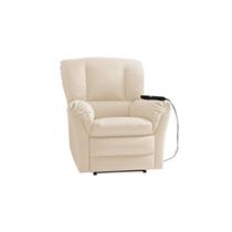 Poltrona Reclinável Motorizada p/ Sala Da Vinci Malbec Zero Wall Giro e Balanço Suede Bege - Probel