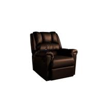Poltrona Reclinável Motorizada p/ Sala Vermont Classic Zero Wall Courano Marrom - Probel Poltrona Reclinável Motorizada p/ Sala Vermont Classic Zero Wall Courano Marrom - Probel