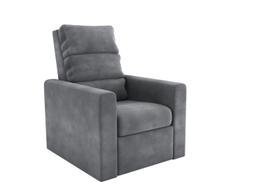 Poltrona Reclinável MX-14 Turin Veludo Cinza E-425