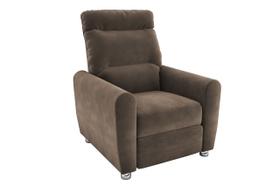 Poltrona Reclinável MX-44 Pollo Veludo Marrom E-426