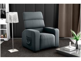 Poltrona Reclinável MX-67 Pulse Veludo Cinza Porta Copo Poltrona Reclinável MX-67 Pulse Veludo Cinza Porta Copo