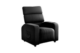 Poltrona Reclinável MX-67 Pulse Veludo Preta Porta Copo