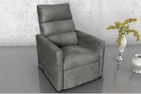 Poltrona Reclinável MX14 Turin Suede Cinza B250 - Matrix Poltrona Reclinável MX14 Turin Suede Cinza B250 - Matrix