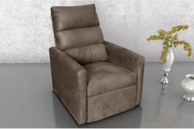 Poltrona Reclinável MX14 Turin Suede Marrom B256 - Matrix