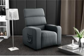 Poltrona Reclinável MX67 Pulse Veludo Cinza E425 - Matrix