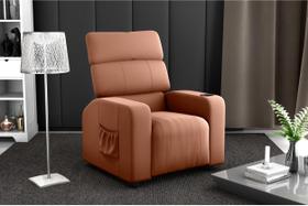 Poltrona Reclinável MX67 Pulse Veludo Ferrugem E435 - Matrix