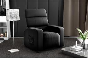 Poltrona Reclinável MX67 Pulse Veludo Preto E451 - Matrix
