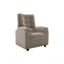 Poltrona Reclinável Onix 1 Lugar Veludo Capuccino Matrix Poltrona Reclinável Onix 1 Lugar Veludo Capuccino Matrix
