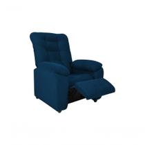 Poltrona Reclinável Onix 1 Lugar Veludo Light Azul Matrix