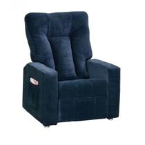 Poltrona Reclinável Pallas MX-5 Suede Azul Marinho E 433 Matrix