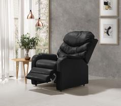 Poltrona Reclinável Papai Luxo D28 Estética - Corano Preto